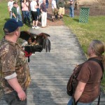 Forest technology student Darcy D. Litzelman III, of Liberty, gives "hands-on" education a new meaning.