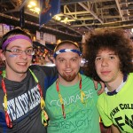 Adding to the energy are, from left, Eric S. Ross; John D. Pater, of York, enrolled in web and interactive media; and Kyle N. Johnson, an ornamental horticulture: landscape emphasis major from York.