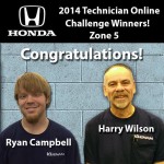 Penn College alum Ryan E. Campbell and his co-worker Harry Wilson are congratulated in their employer's newsletter.