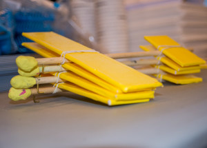 Pre-assembled gliders await the first phase of the hands-on activity: testing variables and gathering data.