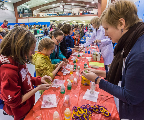 ... at which the Field House was abuzz with the hands-on entree to a world of rewarding and fascinating careers.