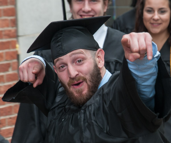 A student demonstrates justified enthusiasm.