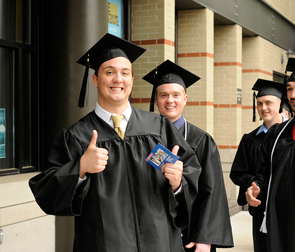 A good rule of thumb(s) is to be excited on Graduation Day!