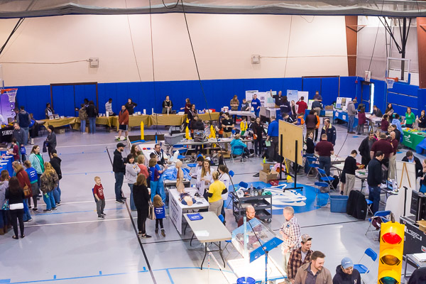 An evening session in the Field House is perennially popular with youngsters and parents alike.