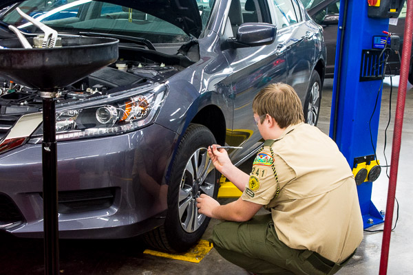 Working toward a new merit badge in one of the country's oldest automotive programs