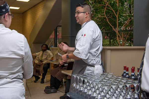 Uribe offers insights into the evening’s culinary choreography. 