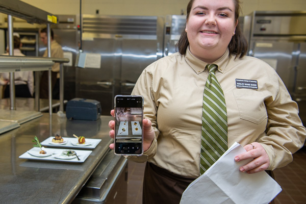 Hailey Rose Dunn, culinary arts and systems, shares her image of appetizers. 