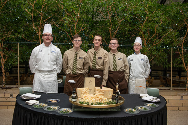 Ready to serve! From left: Garrett E. Mottern, Ricky J. Frankhouser, Jacob G. Clarke, Chad R. Biichle and Kobi A. Shannon. 