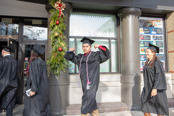 Power walking to commencement