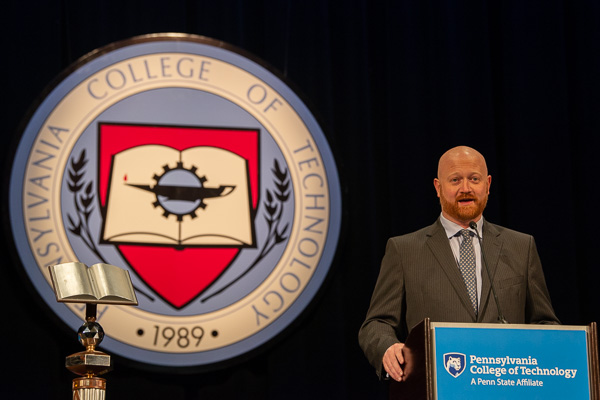 Noted for his role in beneficial legislative victories, Cullison expresses gratitude to Penn College for smoothing his road to success.