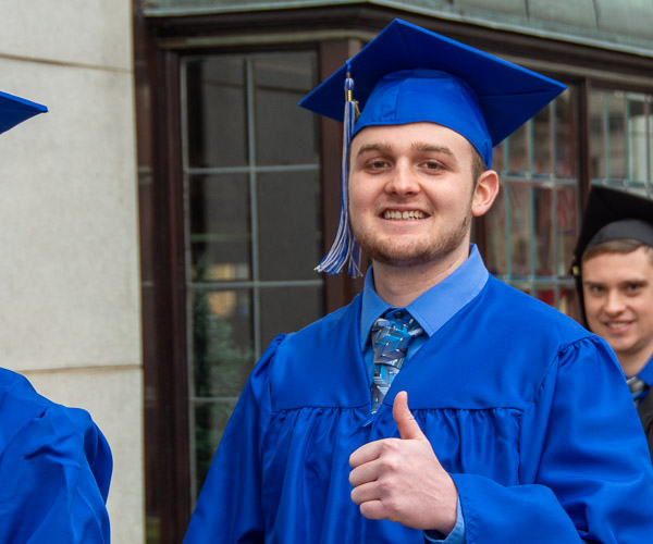 Trae M. Tudor, an automated manufacturing technology graduate from Titusville