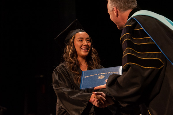 Dental hygiene alumna Lauren E. Groody wears a stunning smile befitting her chosen path.