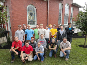 Back row, from left: Travis D. Moyer, Patrick M. Bahner, Cory M. Ferreri, Bradley B. Adam, Matthew E. Brzezinski, Jeremy E. Wilson, Kyle A. Myers, Ian D. Hoffman, Tyler D. Gerz, Ross E. Wilson and Nicholas R. Albright. Front row, from left: Daniel A. Endy, Adam M. Turner, Matthew D. Lowe, Amber D. Early, Dustin E. Zook, Ryan M. Cioffi and Justin A. Shelinski