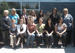 Recent medical assistant graduates are, front row (from left)%3A Kristi Wright, Terry Tibbens, April Johnson, Delena Breen, Deb Ferguson and Jennifer Brown. Back row (from left)%3A Jill Hower, Christine Shifflet, Rebekah Miller, Elizabeth Warren, Jennifer Kerwell, Chasnie Brooks and Carol Copenhaver.