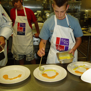 Preparing the plates, on the road to a professional presentation.