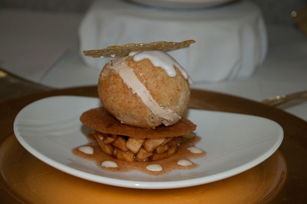 A caramel-apple flavored dessert by Amy Ellicker earned the blue ribbon in Classical and Specialty Dessert Presentation.