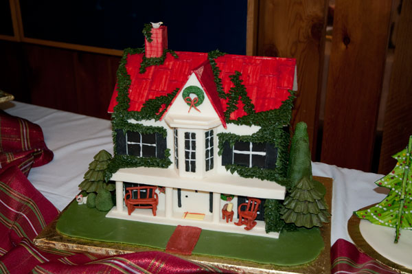 Terri Smiths ivy-covered chocolate house received second place.