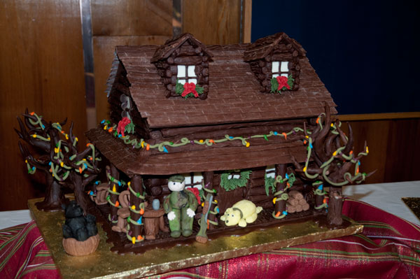 A woodland cabin by Amy Elicker received honorable mention.