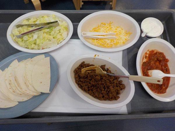 Taco fixings at the ready for assembly.