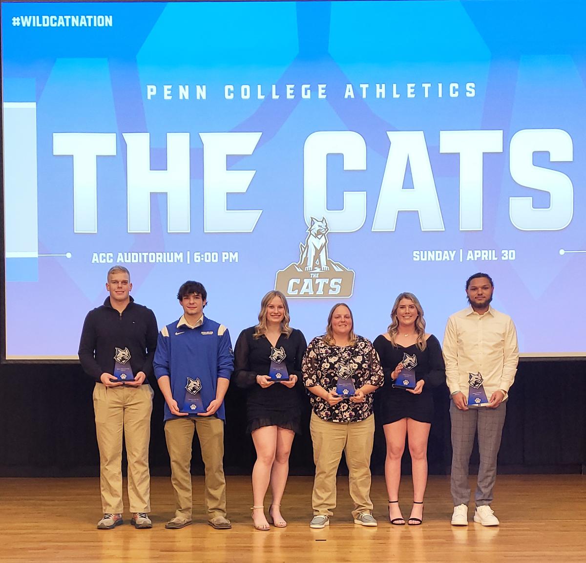 The evening's honorees for Newcomers of the Year, Athletes of the Year and Scholar-Athletes of the Year 