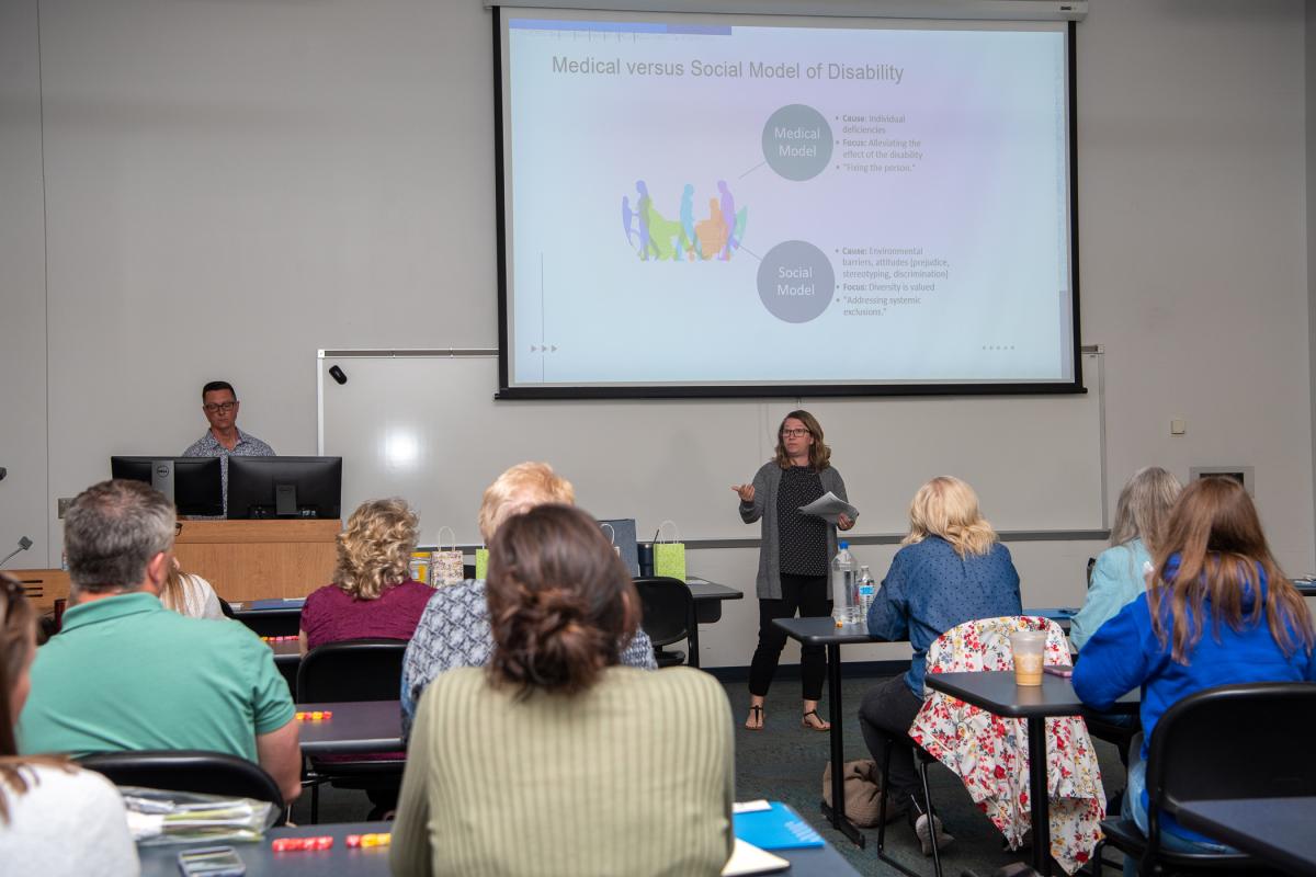 “Accessibility Fundamentals” is presented by Walter J. Shultz, director of educational and emerging technologies, and Dawn M. Dickey, director of disability and access resources.