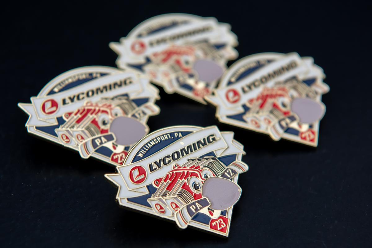 A closeup of the "Little Lyco" pins, emblematic of a manufacturing line that powers the nation's general aviation fleet. 