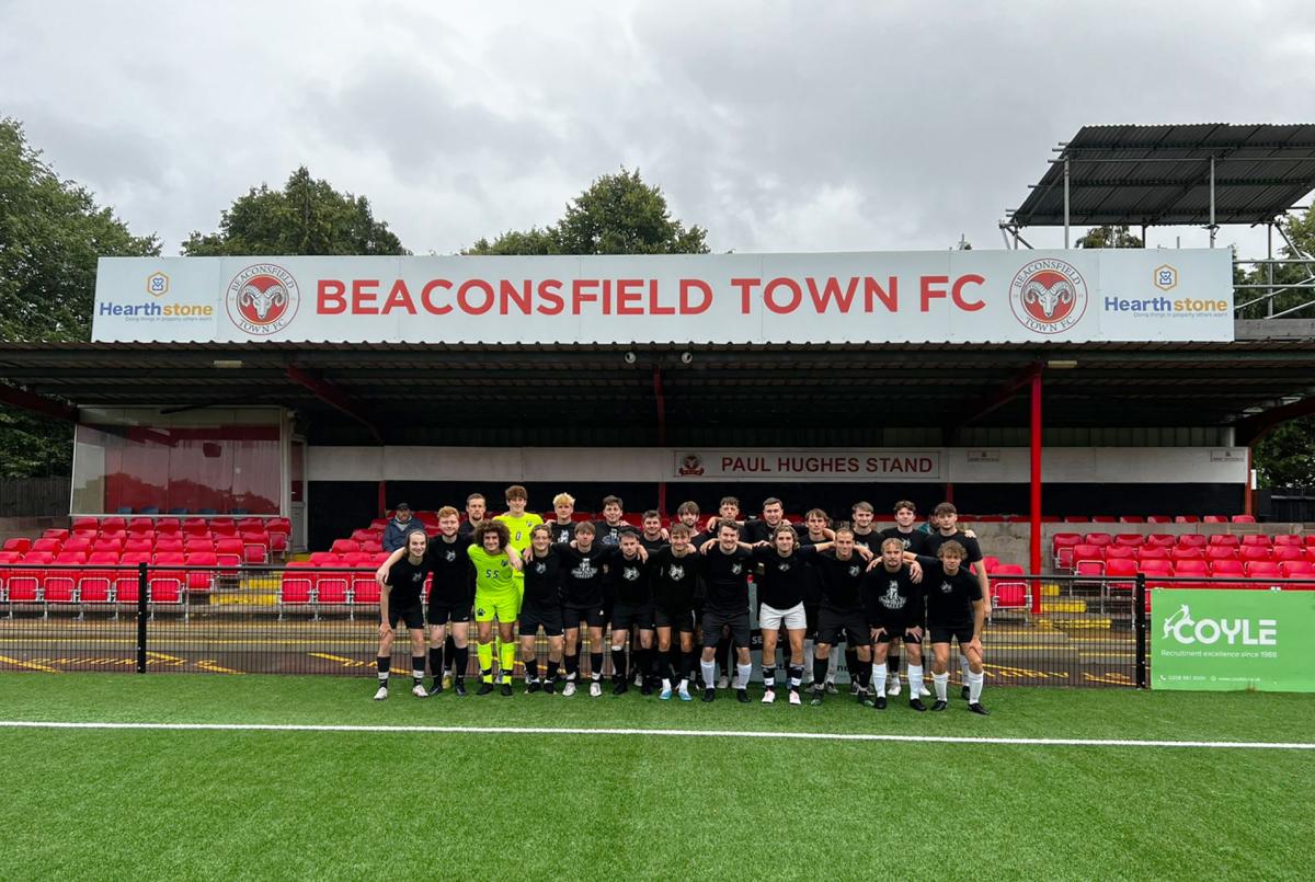 At the home of Beaconsfield Town Football Club