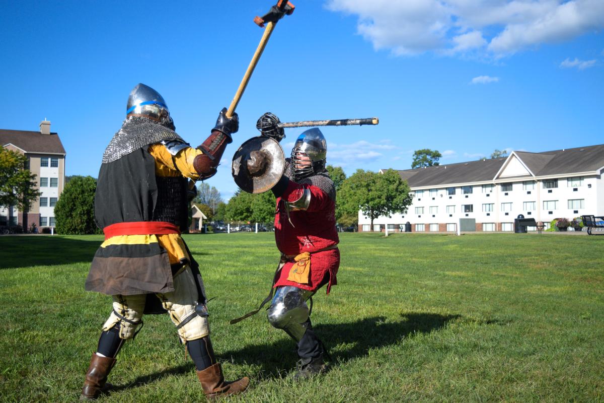 ... SCA participants realistically engage in mock fighting, protected by their armor (and the safety of vigilanty rehearsed choreography).