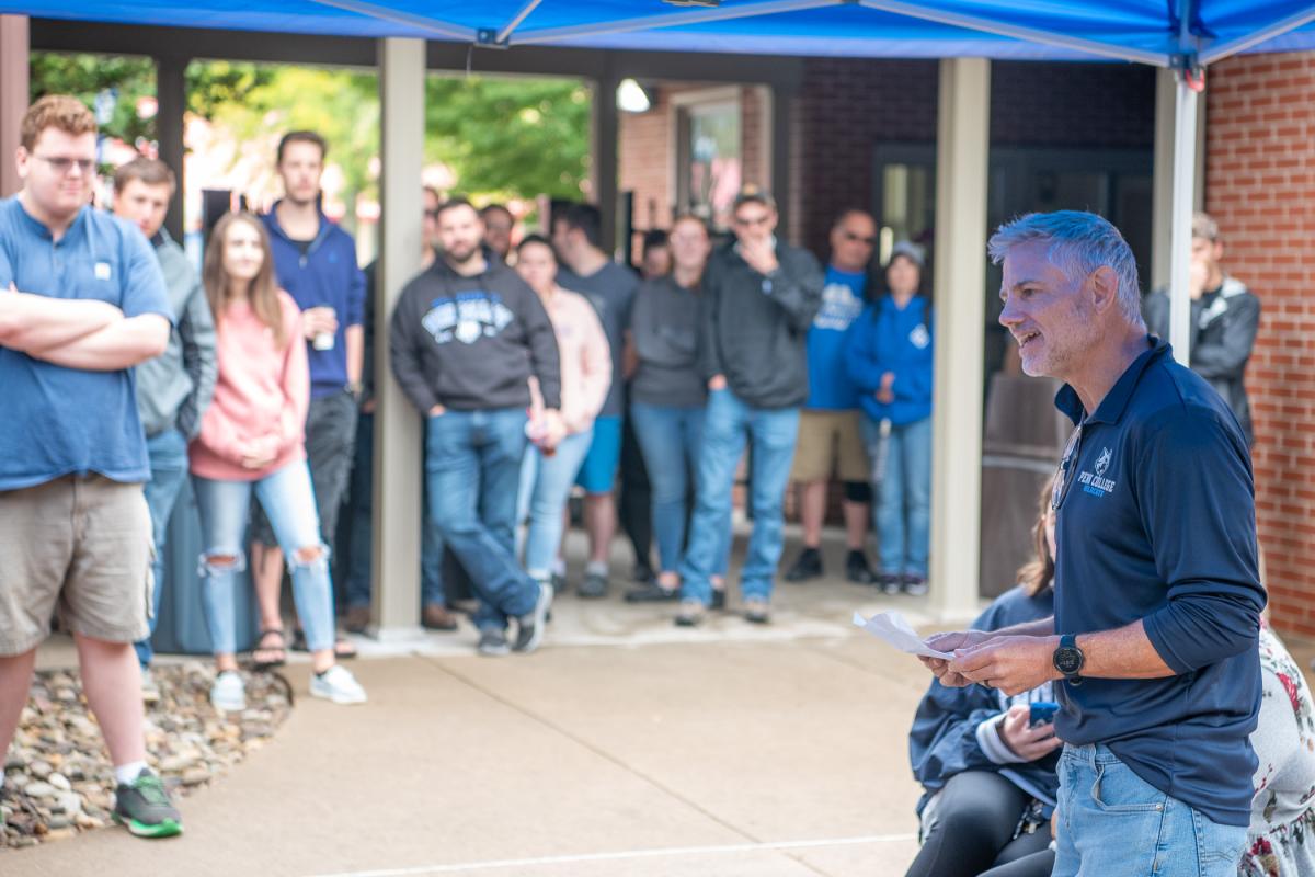 Mallery was on hand in May 1998 when the capsule was buried, so the longtime Residence Life employee was the ideal person to lead the event.