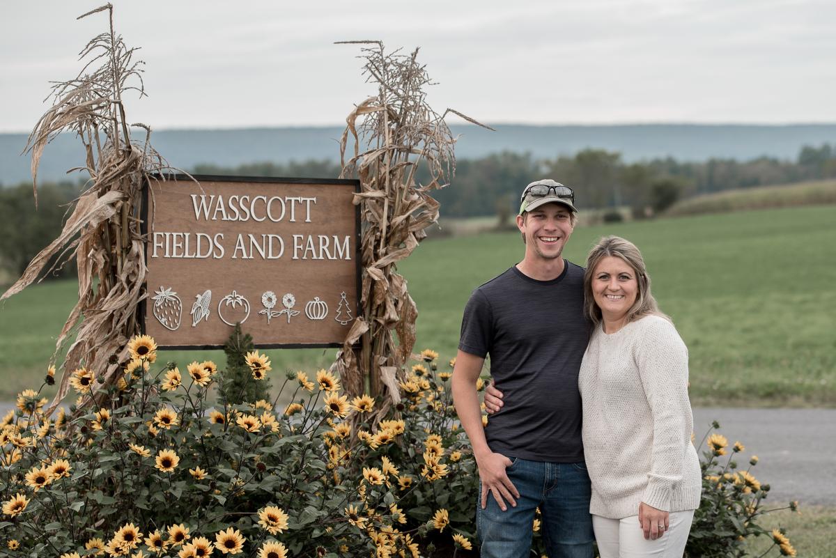 Bryan M. Wasson and Grace E. Scott-Wasson, owners of Wasscott Fields and Farm