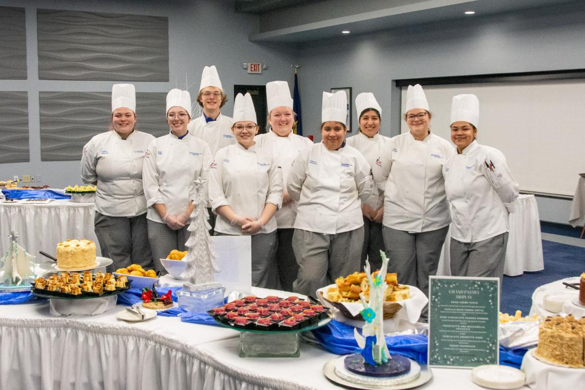 Baking & pastry arts students gather to mark their final project in the major.