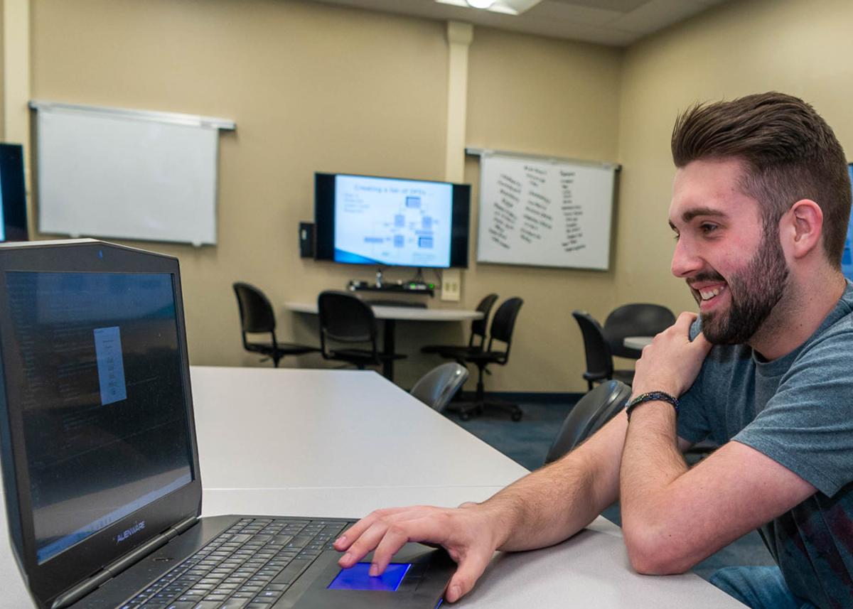 Parker J. Conn, of Boalsburg, has distinguished himself in and out of the classroom at Pennsylvania College of Technology. Conn is the first student in several years to seek a bachelor’s degree in both software development & information management and information assurance & cyber security. 