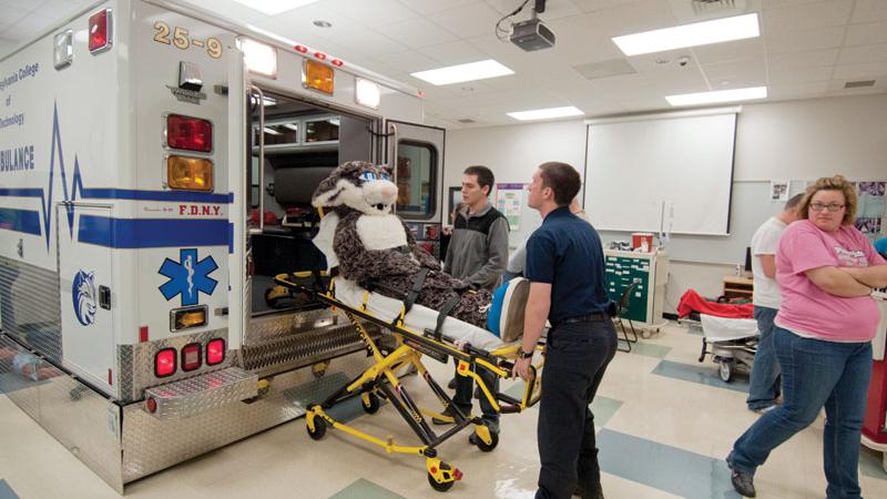 EMS lab in basement