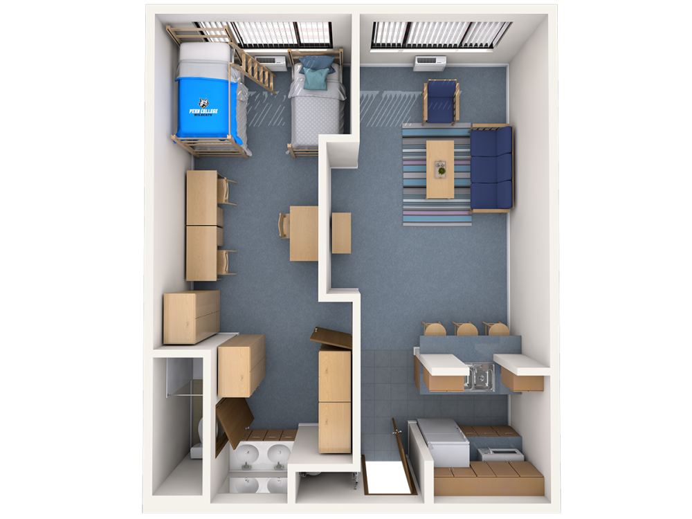 3-Person / 1-Bedroom