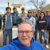 Carl J. Bower Jr., assistant professor of horticulture, takes a photo at the same location visited by a Pennsylvania College of Technology team in 2016 (the last time Mississippi State University hosted the rotating National Collegiate Landscape Competition). 