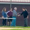 Barry Rake presents Craig A. Miller with the Barry Rake Umpire Appreciation Award from Loyalsock Township Little League. 