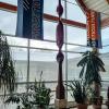 An 18-foot American chestnut sculpture, crafted by Williamsport sculptor Jon Bogle, graces the atrium of Pennsylvania College of Technology’s Schneebeli Earth Science Center. Bogle donated the artwork to the college.