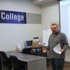 Adam J. Yoder delivers instruction to pre-apprentice students.