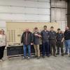 Gathered around a Generac 2000 Series generator donated to Pennsylvania College of Technology by Kelly Generator & Equipment Inc. 