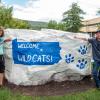 Kicking off “Wildcat Wednesday” for the new academic year are Student Engagement Assistants Dominick P. Bozza (left) and Ralph R. Courtright III. Bozza is enrolled in business management and Courtright is in construction management.