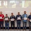 The first cohort to complete Pennsylvania College of Technology's four-year registered apprenticeship program in mechatronics participated in a March 31 graduation ceremony on campus. 