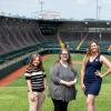 Little League International’s Creative Department features three Pennsylvania College of Technology graduates: (from left) Natalie K. Lincalis, Danielle N. Gannon and Amanda M. Cropper-Rose. Cropper-Rose is Little League’s creative director, and Gannon and Lincalis are graphic designers. All three earned bachelor’s degrees in graphic design. Collectively, they execute the visual design and branding for Little League, the world’s largest youth sports organization. 