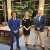 Students assisting with the Pennsylvania College of Technology Foundation Dinner & Auction are (from left) Jajuan Jose Ramirez, of Kennett Square; Ally Nicole Moore, of Jersey Shore; and James C. Fretz, of Collegeville.