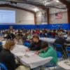 Three-hundred twenty entrepreneurial middle and high school students fill the Field House.