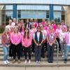 Pennsylvania College of Technology radiography students celebrate a “Pink Out” day to commemorate Breast Cancer Awareness Month. Earning a degree in radiography is the first step to becoming a mammographer (a mammogram is an X-ray that allows a radiologist to examine the breast tissue), and the importance of the work holds special meaning for many of the students and their instructors. 