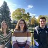 Three students serving as peer mentors in pilot program