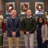 Pictured (from left): Jim Dougherty, executive director, Community Arts Center; Jonah Howe, regional affairs director, PPL Electric Utilities; and Ana Gonzalez-White, college relations officer in charge of development, Community Arts Center.