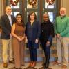 Pictured (from left): Jim Dougherty, executive director, Community Arts Center; Ana Gonzalez-White, college relations officer, Community Arts Center; Leslie Temple, SVP market leader/business development officer, Fulton Bank; Alfreda Baer, Williamsport Financial Center manager, Fulton Bank; and Brian Paulhamus, commercial relationship manager, Fulton Bank.