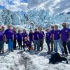 As part of a service-learning trip to Alaska, a group of Pennsylvania College of Technology human services & restorative justice students and their faculty chaperones visit Matanuska Glacier in Sutton, northeast of Anchorage.