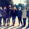 From left, physician assistant instructor Julie I. Edkin; students Chaela Swink, of Hughesville, Gabrielle E. Moore, of Jersey Shore (also pictured on the phone held by Swink), Alison Filozof, of Williamsport, Amanda Lisi, of Montoursville,  Olivia A. Forney, of Williamsport, Damaris A. Diaz, of Willamsport; and instructor Heather S. Dorman.